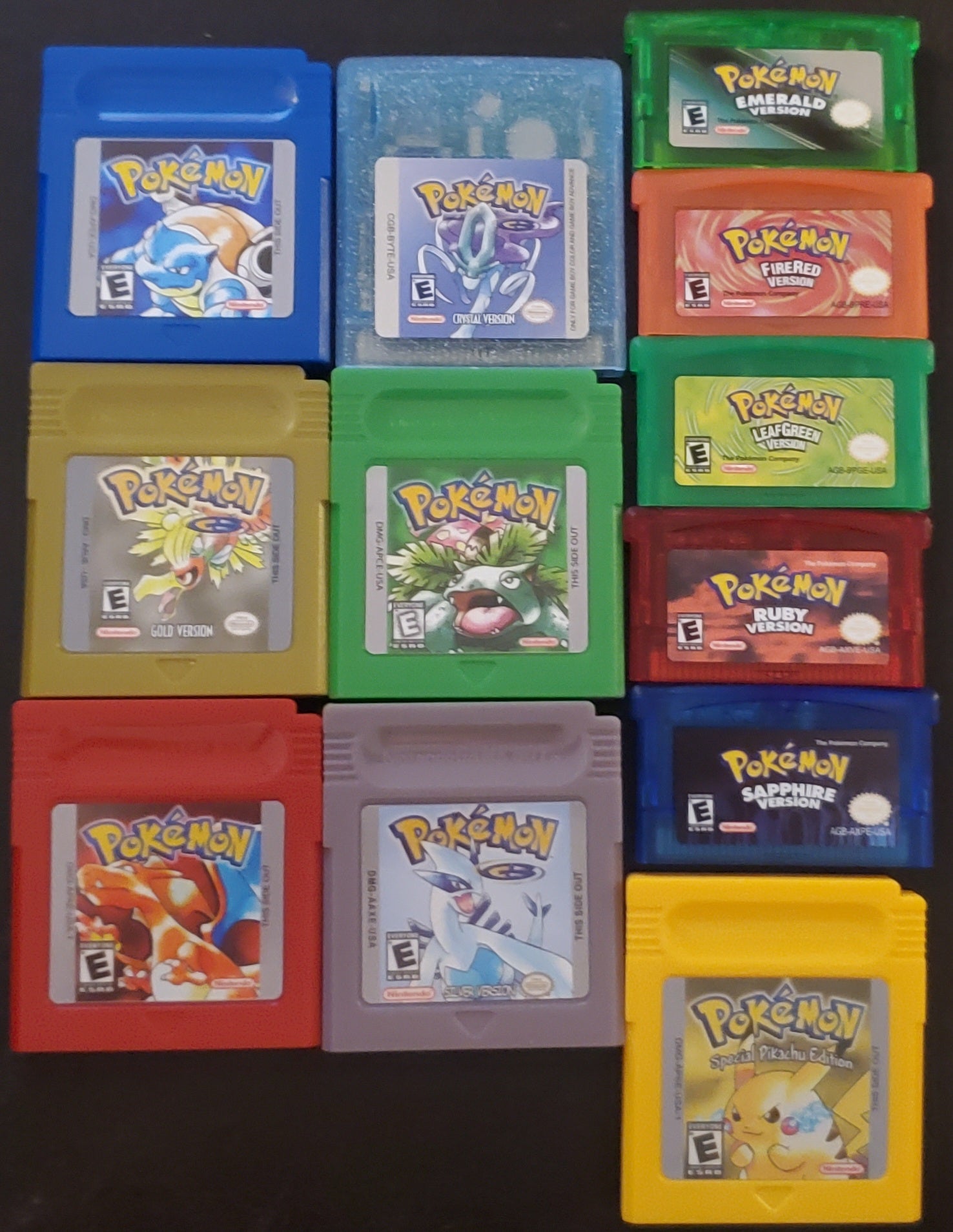 GBC Video Game Cartridge Collection Nintendo Gameboy Color